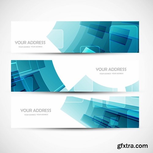 Collection of vector image brochure flyer banner #10-25 Eps