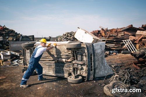 Collection of junkyard car scrap rusty metal 25 HQ Jpeg