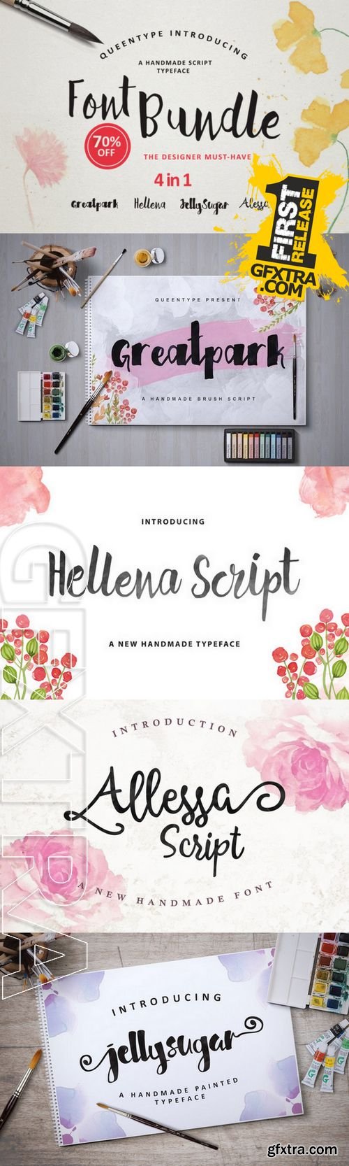 Handmade Font Bundle - CM 281652