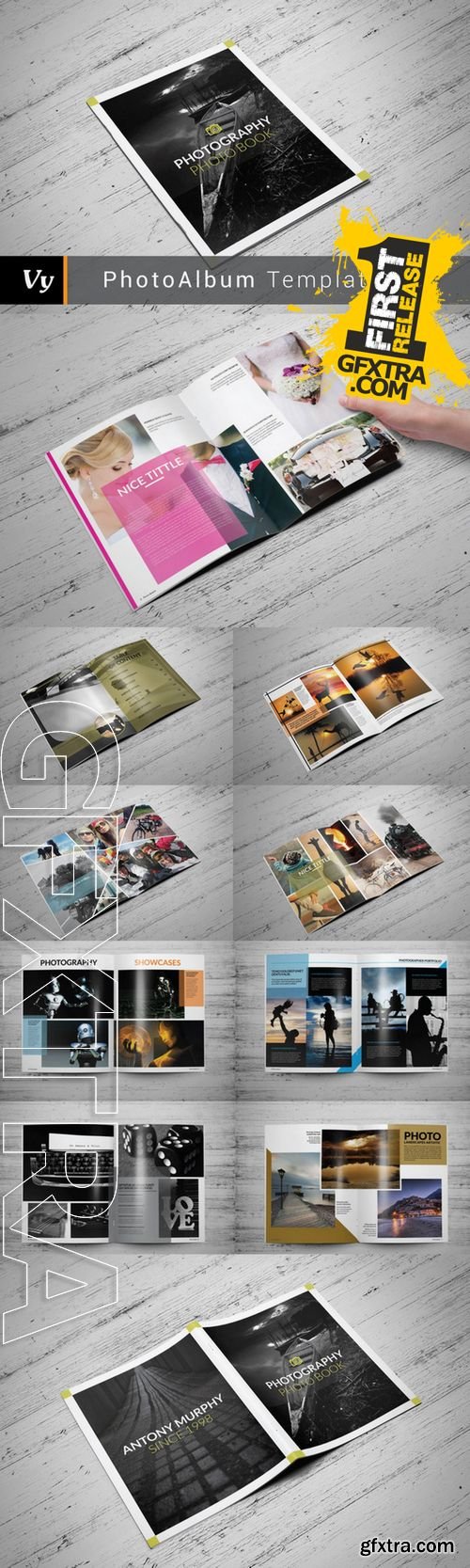 Clean Photo Album Template - CM 280630