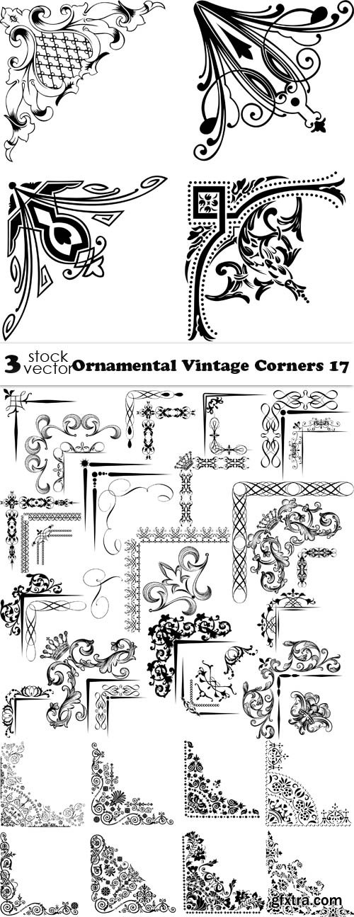 Vectors - Ornamental Vintage Corners 17