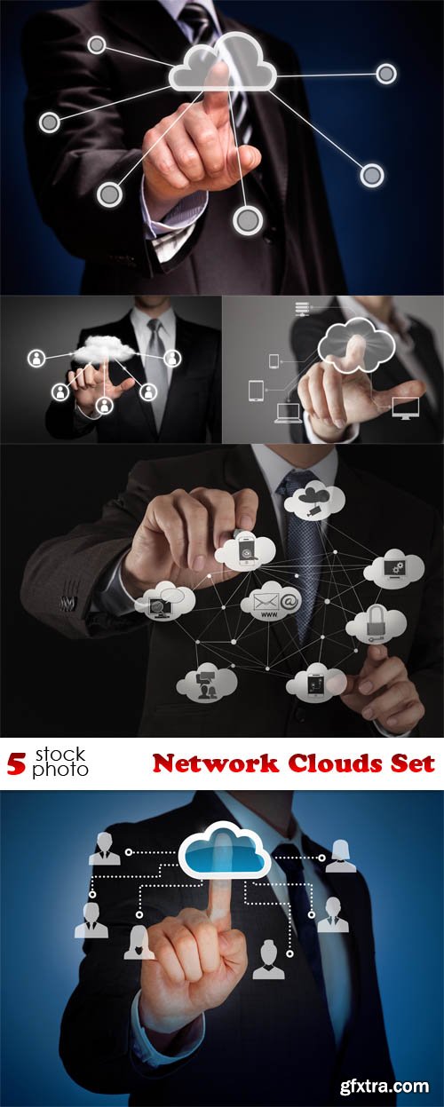 Photos - Network Clouds Set