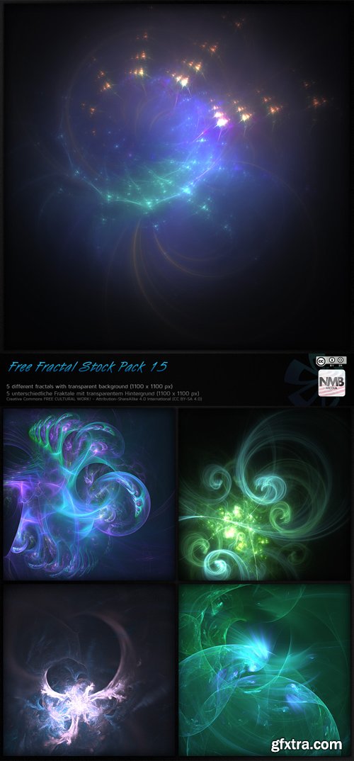 Fractal Backgrounds - Transparent PNG Overlay, part 13