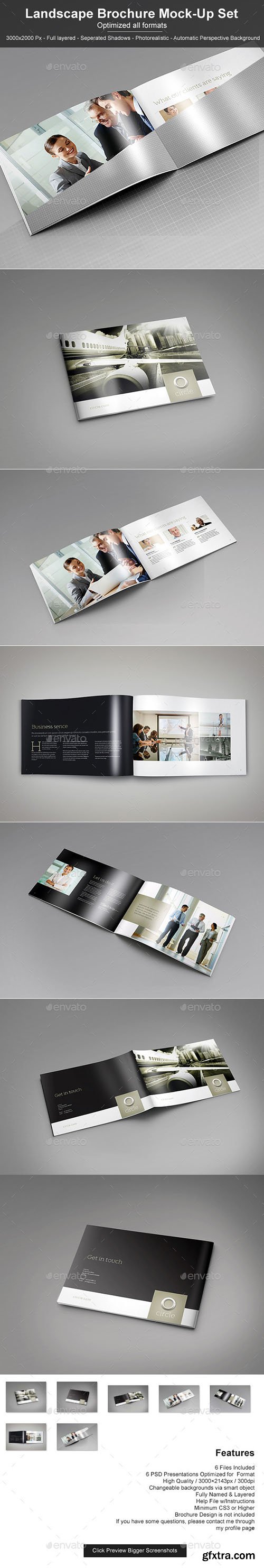 Landscape Brochure Mock-Up Set