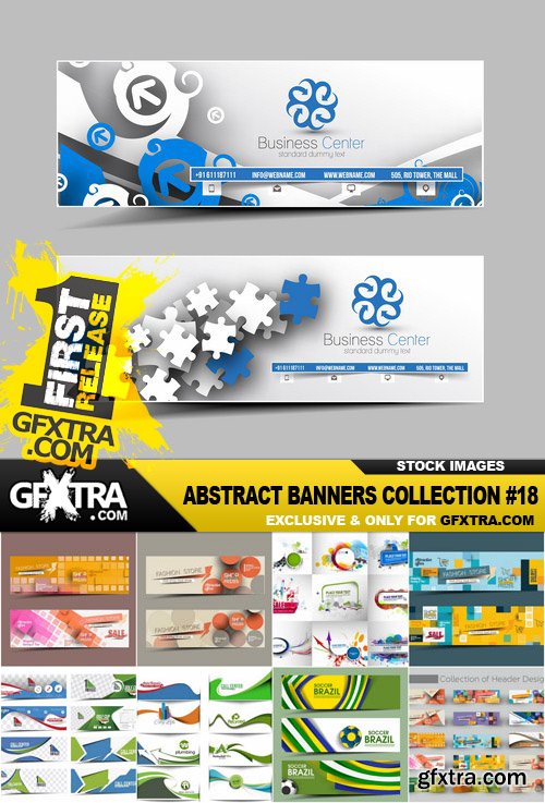 Abstract Banners Collection #18 - 25 Vectors