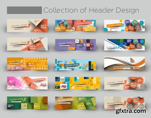 Abstract Banners Collection #18 - 25 Vectors