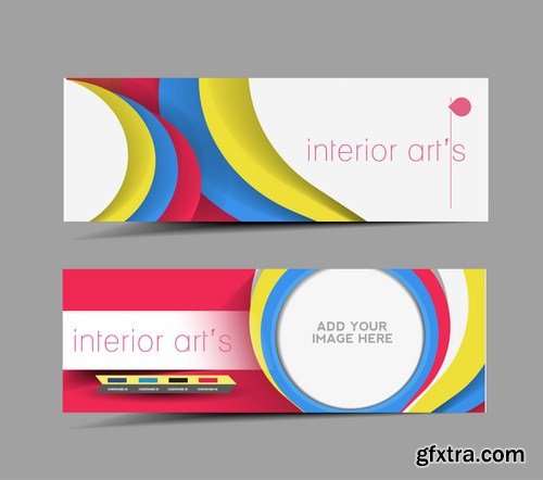 Abstract Banners Collection #18 - 25 Vectors