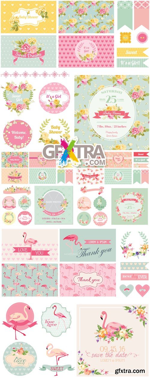 Wedding Cards & Design Elements Vector