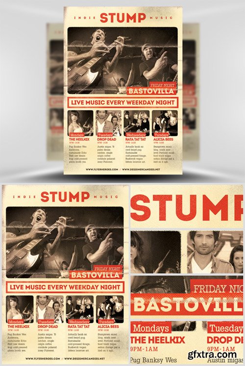 Stump Indie Poster Template