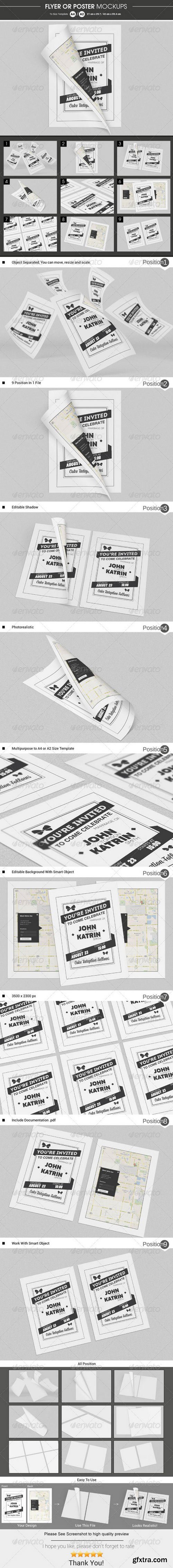 GraphicRiver - Flyer Poster Resume Mockups Bundle 10338736