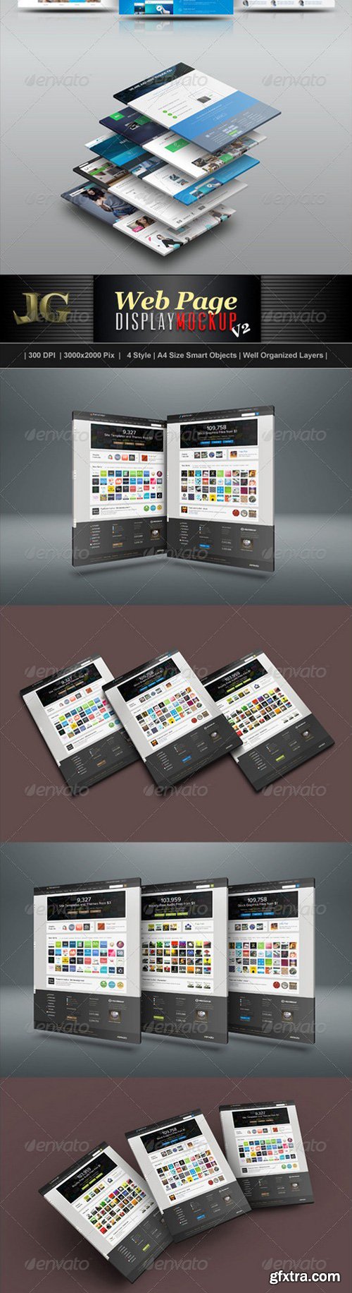 GraphicRiver - Website Display Mockup Bundle 7243776