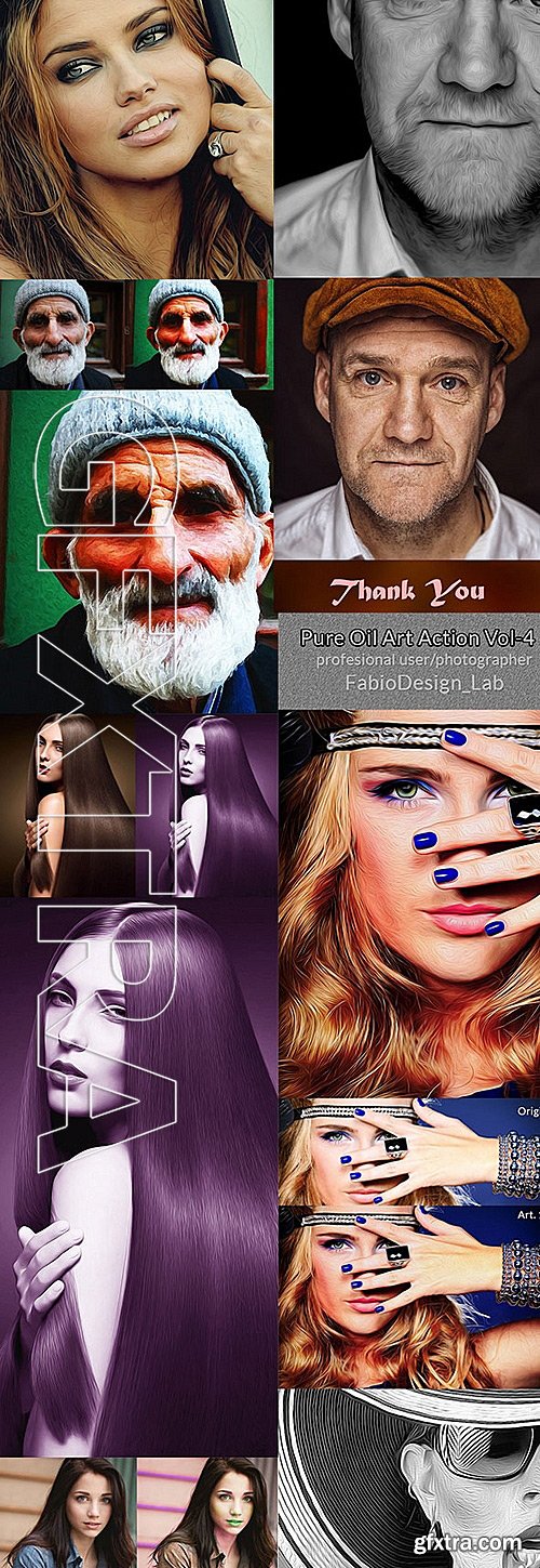 GraphicRiver - Pure Oil Art Actions Bundle 11579295