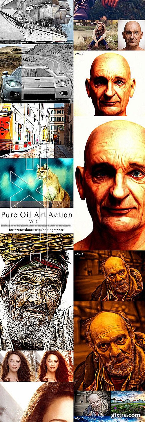 GraphicRiver - Pure Oil Art Actions Bundle 11579295