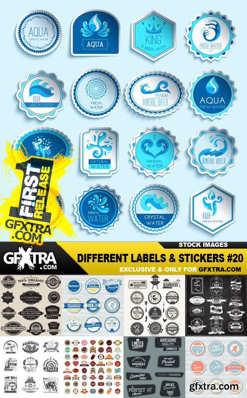 Different Labels &amp; Stickers #20 - 25 Vector