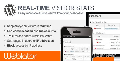 CodeCanyon - Real-time Visitor Stats v1.1.1 for WordPress - 11122858