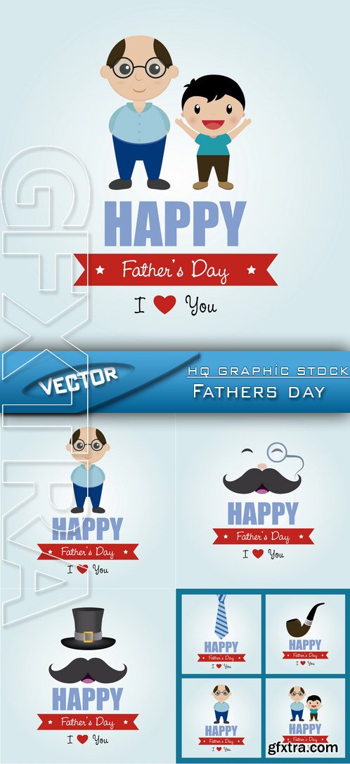 Stock Vector - Fathers day