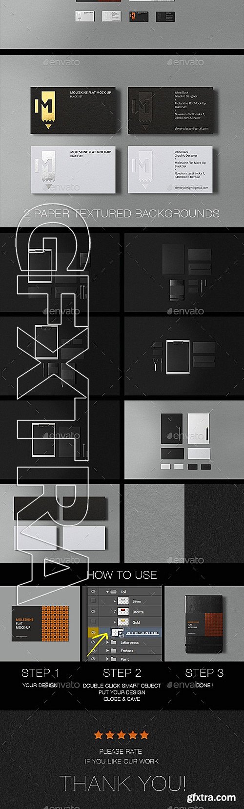 GraphicRiver - Moleskine Flat Mock-Up Stationery Identity 11565969