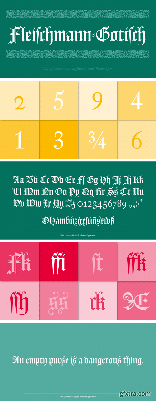 Fleischmann Gotisch PT Font