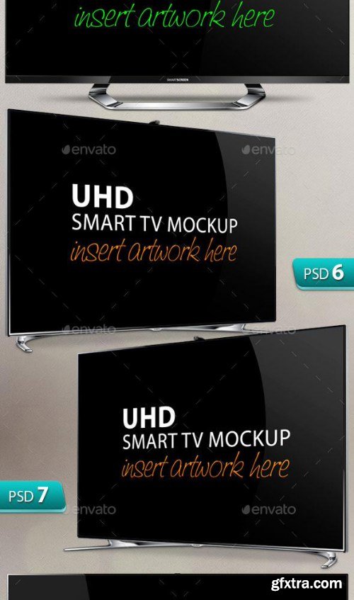 GraphicRiver 8 UHD Smart Screen Mockup V2.0 10147978