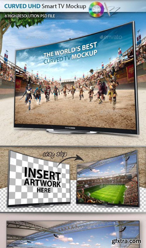 GraphicRiver 8 UHD Smart Screen Mockup V2.0 10147978