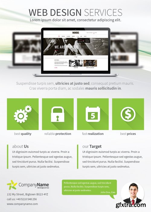 CM - Web Design Services A4 Flyer 281700