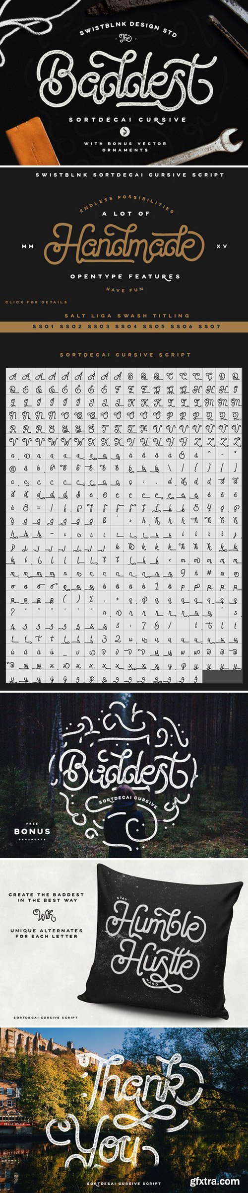 CM - Sortdecai Cursive Script and Bonus 282835