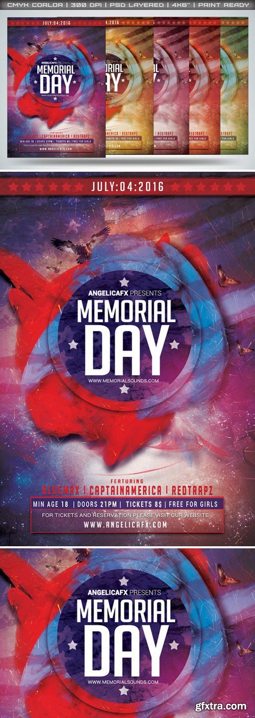 CM277096 - Memorial Day Flyer Template