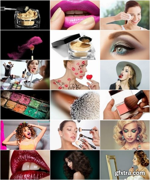 Collection of luxury girl newest face makeup lips eyes 25 Eps