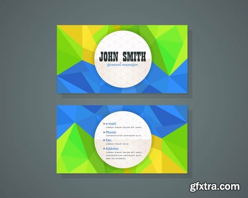 Collection of vector image flyer banner brochure business card #2-25 Eps