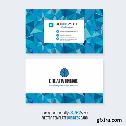 Collection of vector image flyer banner brochure business card #2-25 Eps