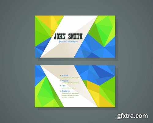 Collection of vector image flyer banner brochure business card #2-25 Eps