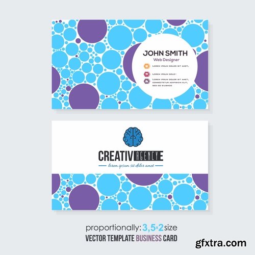 Collection of vector image flyer banner brochure business card #2-25 Eps