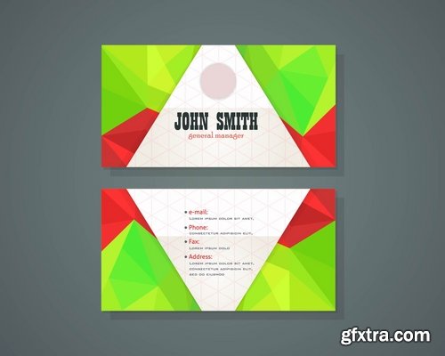 Collection of vector image flyer banner brochure business card #2-25 Eps