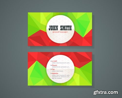 Collection of vector image flyer banner brochure business card #2-25 Eps