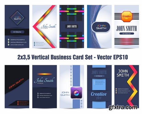 Collection of vector image flyer banner brochure business card #2-25 Eps