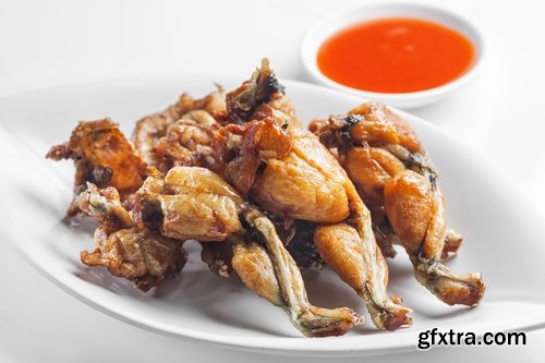 Collection of delicious French delicacy fried toad legs 25 HQ Jpeg