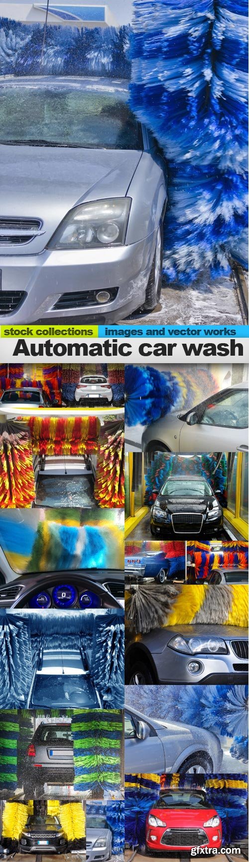 Automatic car wash, 15 x UHQ JPEG