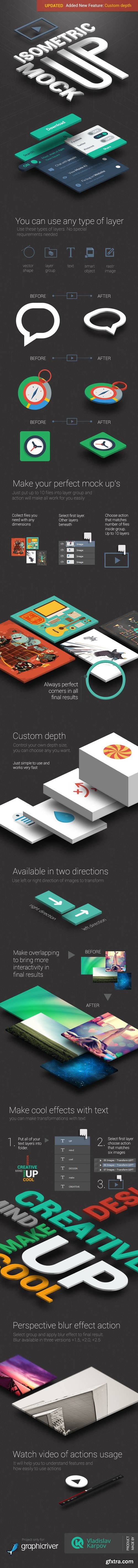 GR Isometric Mock-UP Actions Bundle - 7974330