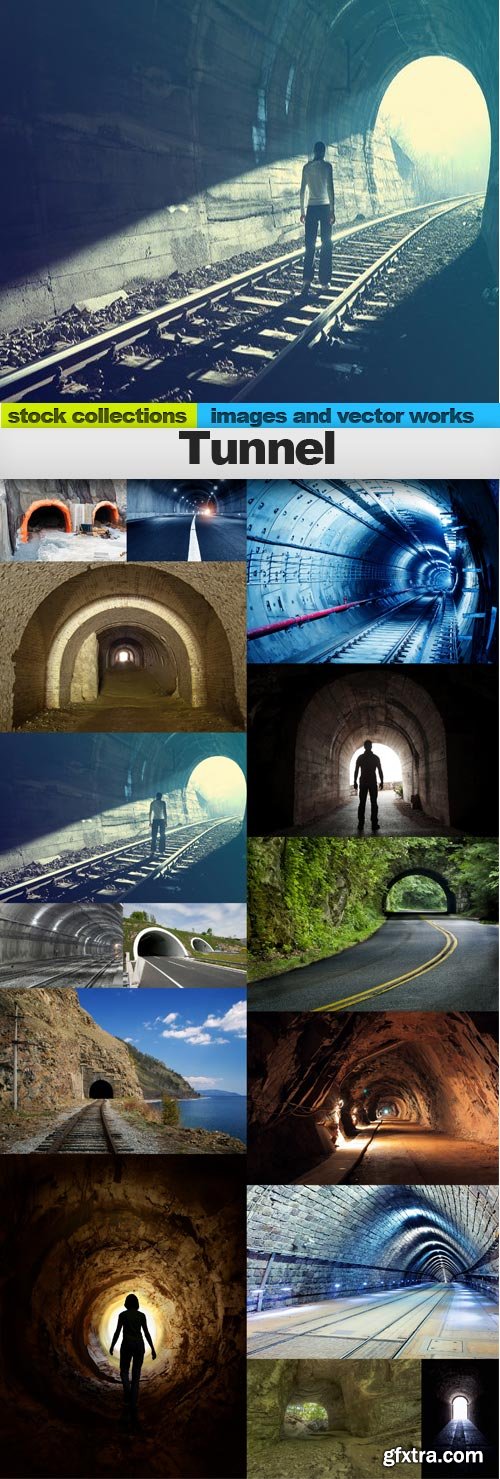 Tunnel, 15 x UHQ JPEG