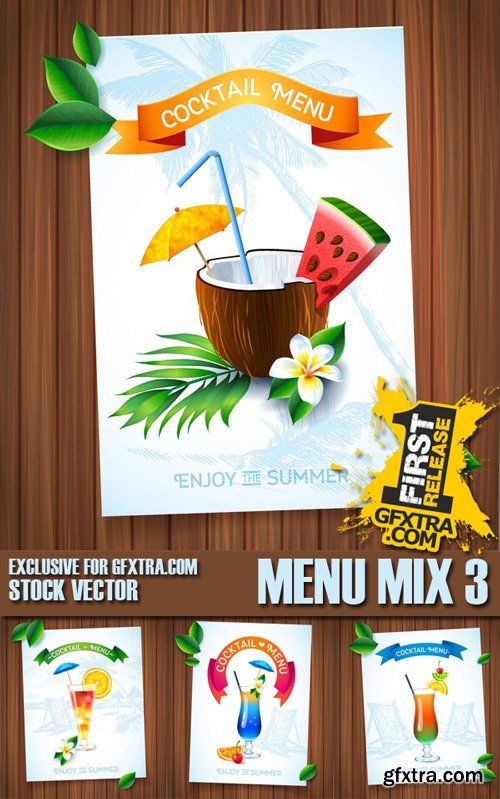 Stock Vectors - Menu Mix 3, 25xEPS