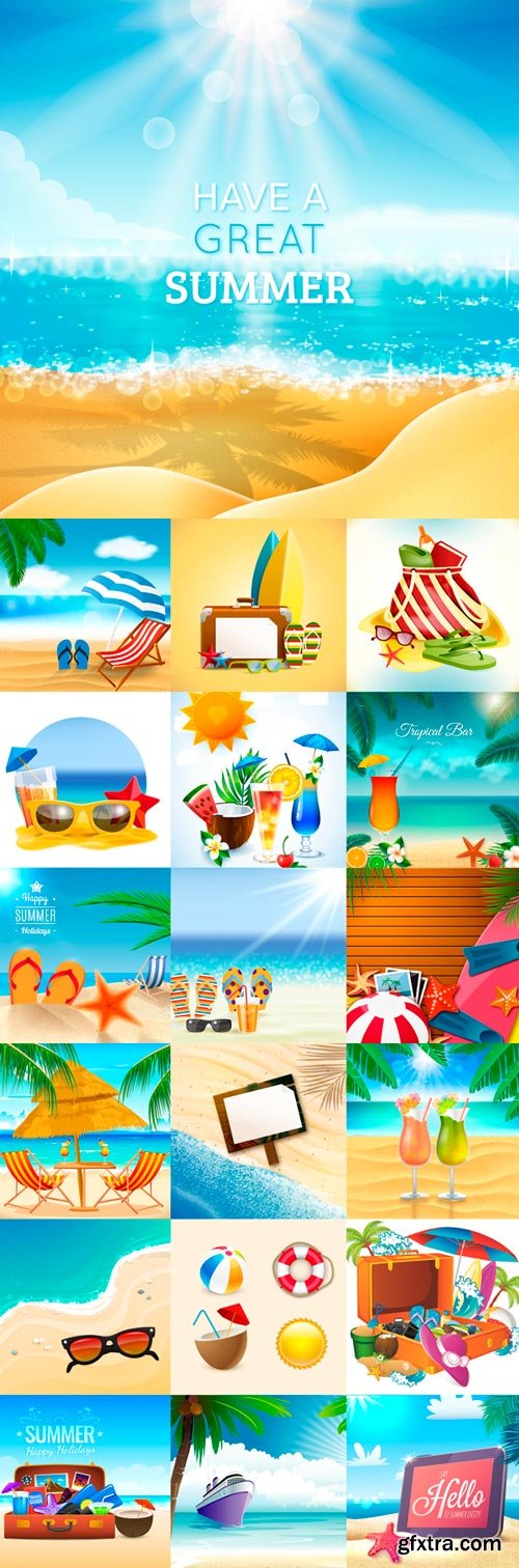 Ready for summer vector graphics 2