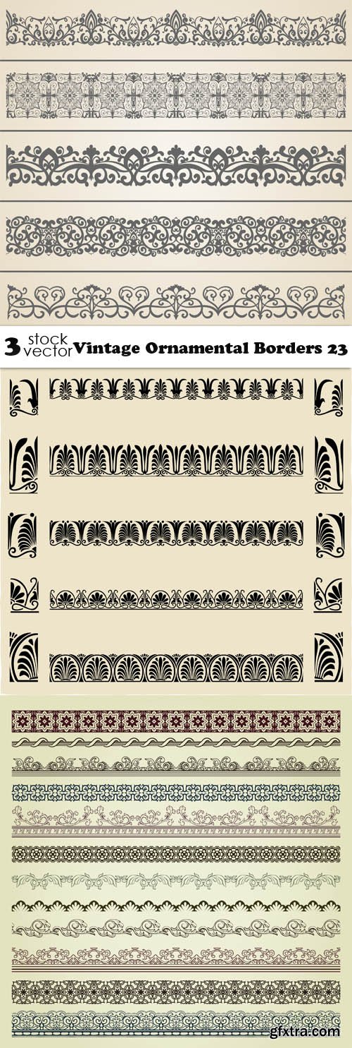 Vectors - Vintage Ornamental Borders 23