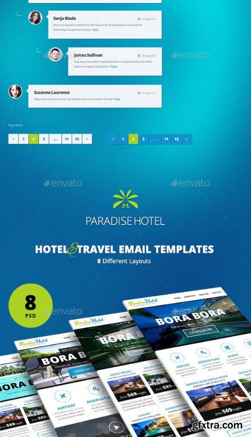 GraphicRiver Paradise Hotel Bundle 11620863