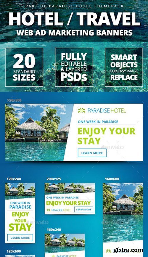 GraphicRiver Paradise Hotel Bundle 11620863