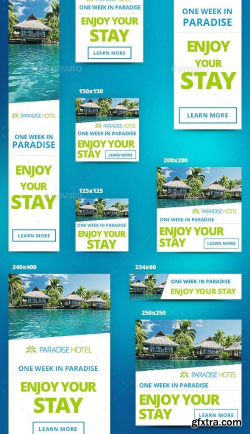 GraphicRiver Paradise Hotel Bundle 11620863