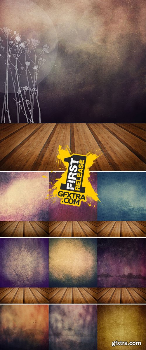 Stock Photos Grunge texture abstract background with wood floor platform