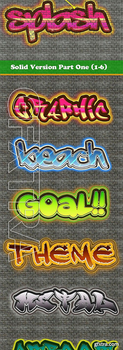 GraphicRiver - 12 Premium Graffiti Text Effect Style 11630269