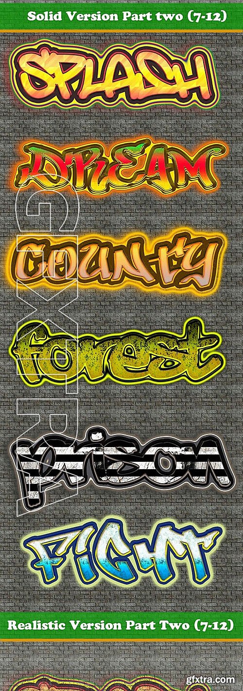 GraphicRiver - 12 Premium Graffiti Text Effect Style 11630269