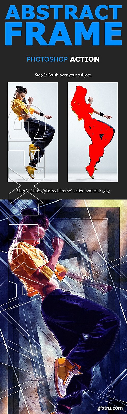 GraphicRiver - Abstract Frame Photoshop Action 11628998