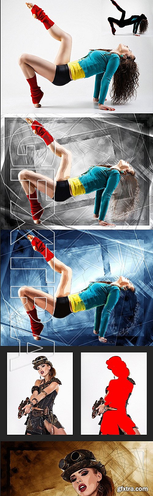 GraphicRiver - Abstract Frame Photoshop Action 11628998